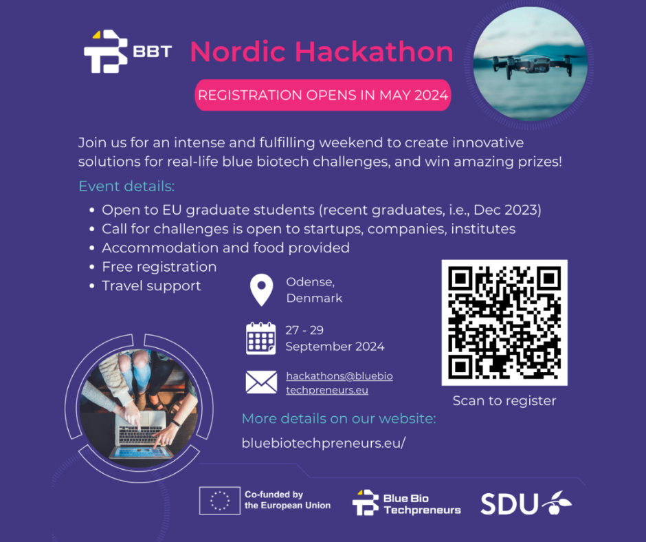 Serdecznie zapraszamy do udziału w hakatonie poświęconym błękitnej bio-gospodarce: „Nordic Hackathon”