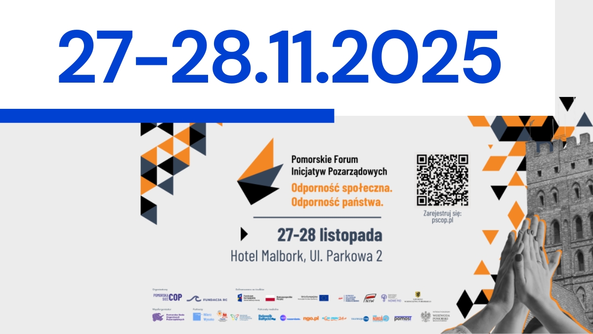 Pomorskie Forum Inicjatyw Pozarządowych 2025 – zapraszamy!