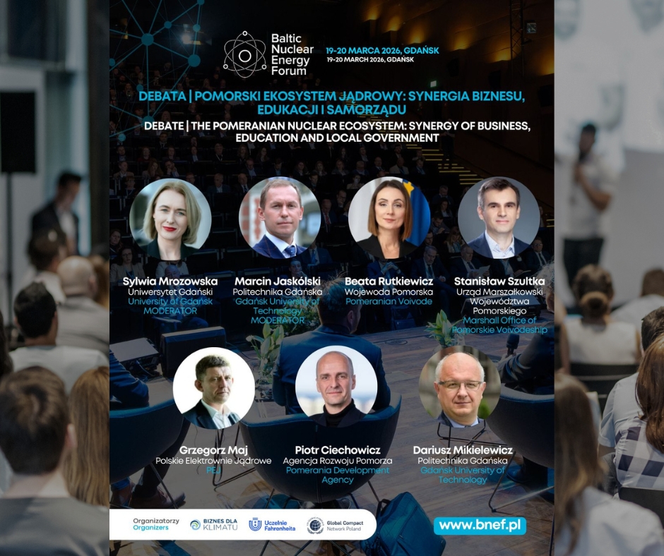 Konferencja Baltic Nuclear Energy Forum 2026 – zapraszamy 19-20 marca